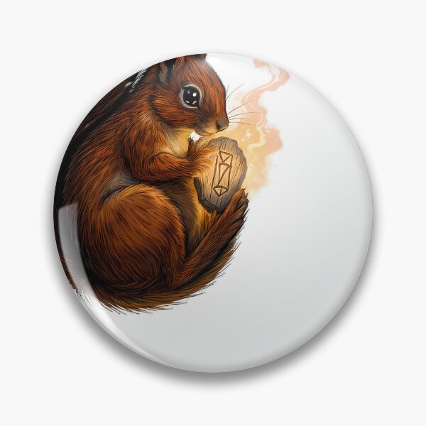 Item preview, Rune Squirrel Compass designed and sold by IllumeInk.