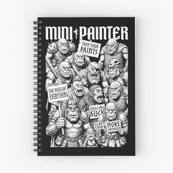 Item preview, Orc Protest Fantasy Mini Painter Funny RPG Airbrush Painting designed and sold by GrandeDuc.