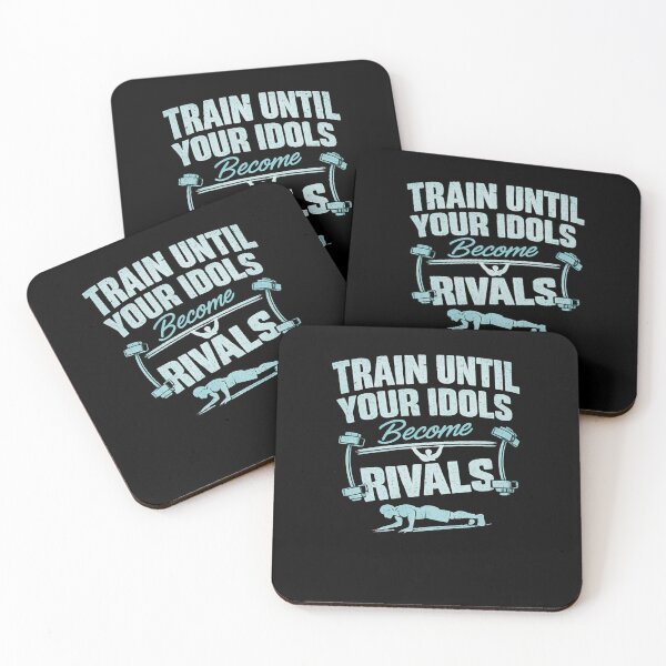 Item preview, Train Until Your Idols Become Rivals Motivational Gym Quote Shirt designed and sold by Digistore1221.
