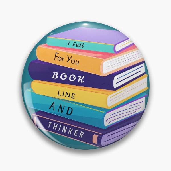 Item preview, I Fell For You Book Line And Thinker Sarcastic Book Stack designed and sold by glowvim.