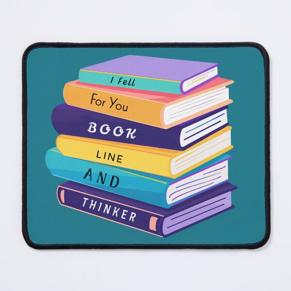 Item preview, I Fell For You Book Line And Thinker Sarcastic Book Stack designed and sold by glowvim.