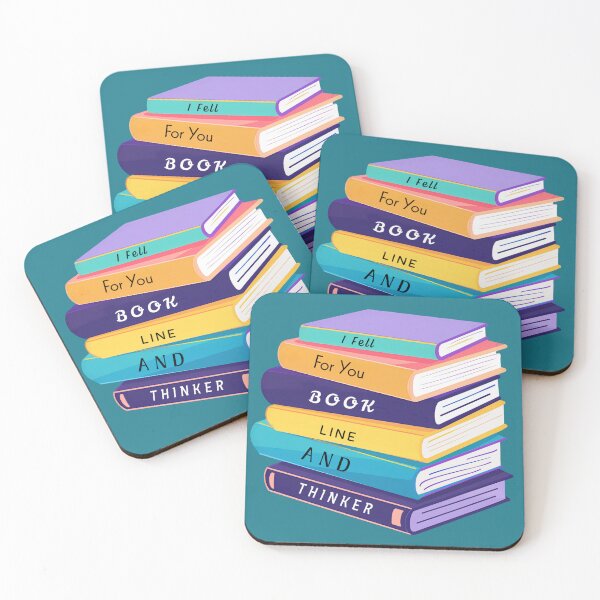 Item preview, I Fell For You Book Line And Thinker Sarcastic Book Stack designed and sold by glowvim.
