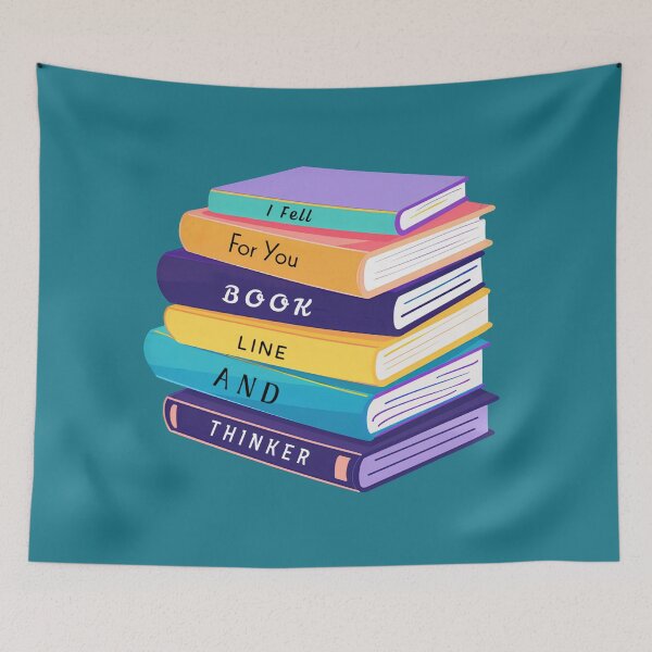 Item preview, I Fell For You Book Line And Thinker Sarcastic Book Stack designed and sold by glowvim.