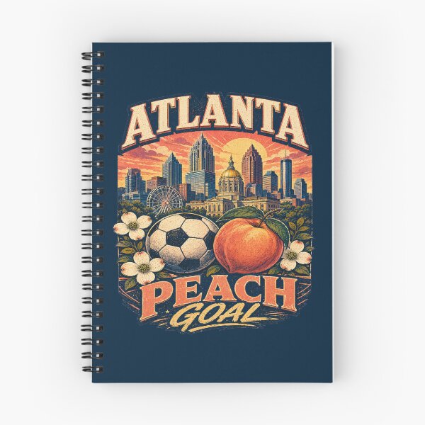 Item preview, Atlanta Peach Goal Retro Soccer Travel Shirt | Georgia Skyline Vintage Football Fan Design | Atlanta Match Day Gift designed and sold by Globalcitytees.