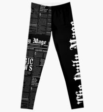 The Daily Mage Fantasy Newspaper II Leggings