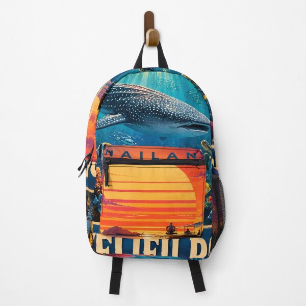 Item preview, RICHELIEU ROCK Thailand Retro Sunset Travel Poster – Andaman Sea Coastal Artwork designed and sold by Spirit of Siam.