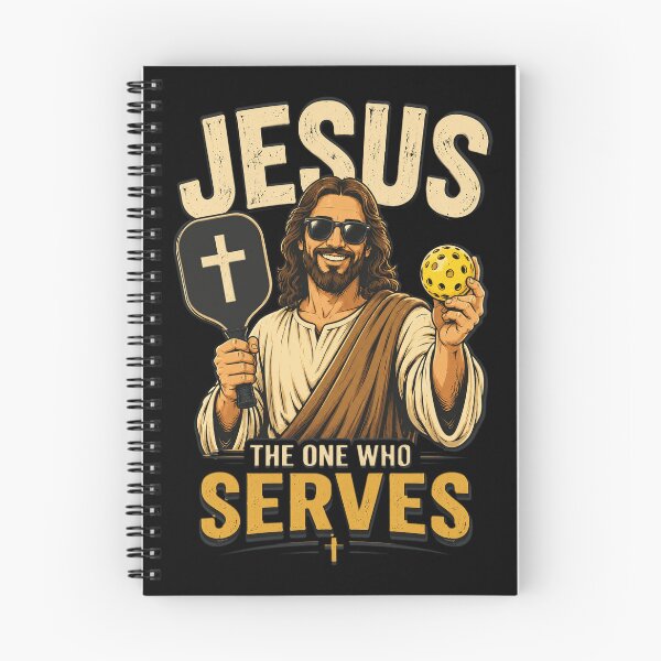 Item preview, Jesus The One Who Serves Funny Christian Pickleball designed and sold by OlakunleOloroz.