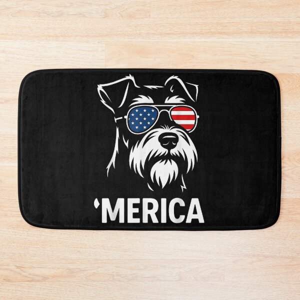 Item preview, Merica Miniature Schnauzer Dog Sunglasses American Flag Patriotic Fourth Of July Design designed and sold by PhocoNibict.