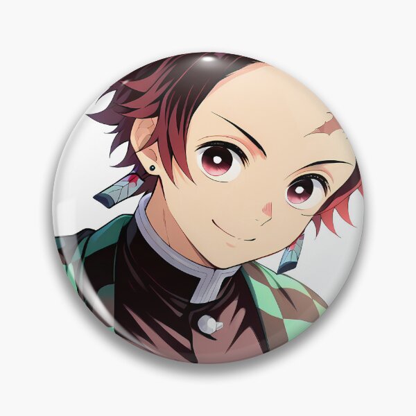 Item preview, Tanjiro Kamado Demon Slayer Sweet Smile Checkered Cloak Portrait designed and sold by GABRIELMURPHY.