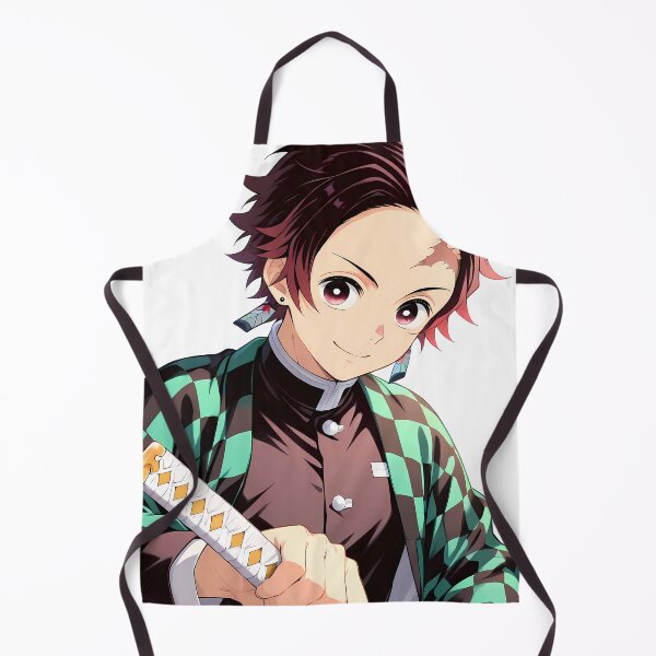 Item preview, Tanjiro Kamado Demon Slayer Sweet Smile Checkered Cloak Portrait designed and sold by GABRIELMURPHY.