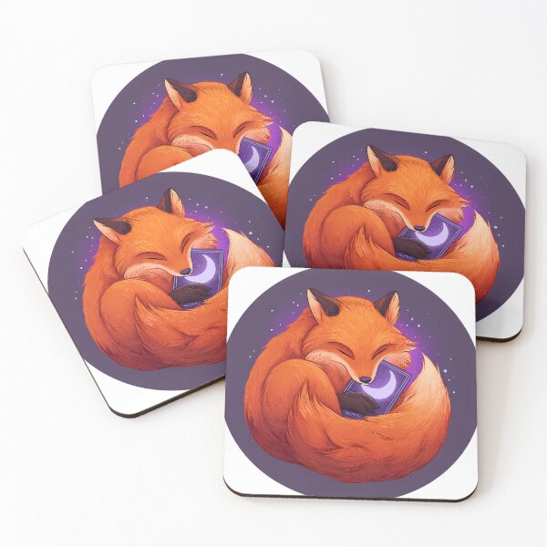 Item preview, Tarot Fox Moon Card designed and sold by IllumeInk.