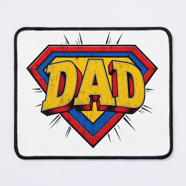 Item preview, Superhero Dad Vintage Shield Design designed and sold by MedRoh.