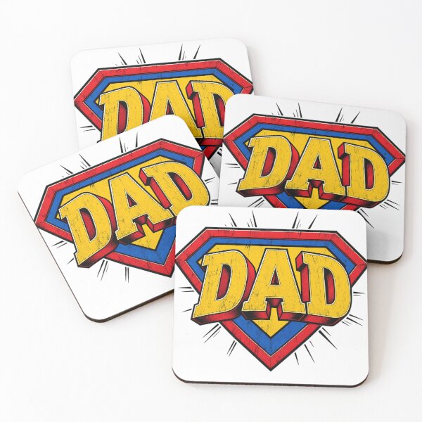 Item preview, Superhero Dad Vintage Shield Design designed and sold by MedRoh.