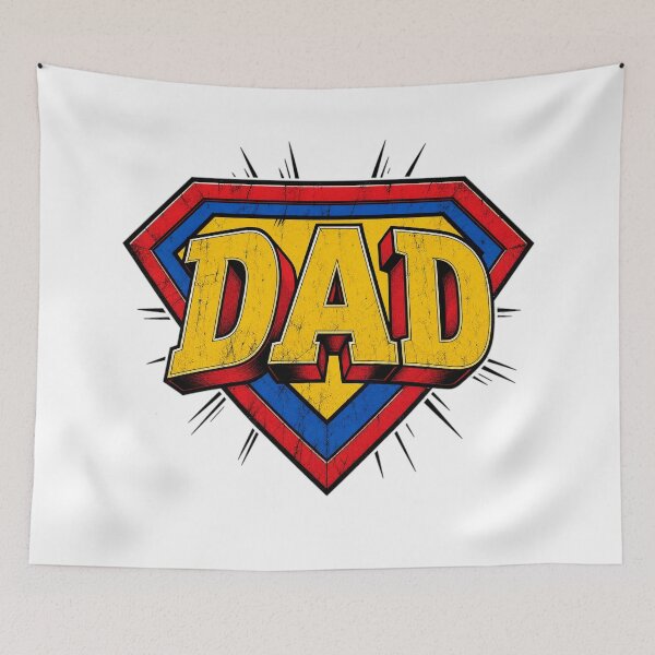 Item preview, Superhero Dad Vintage Shield Design designed and sold by MedRoh.
