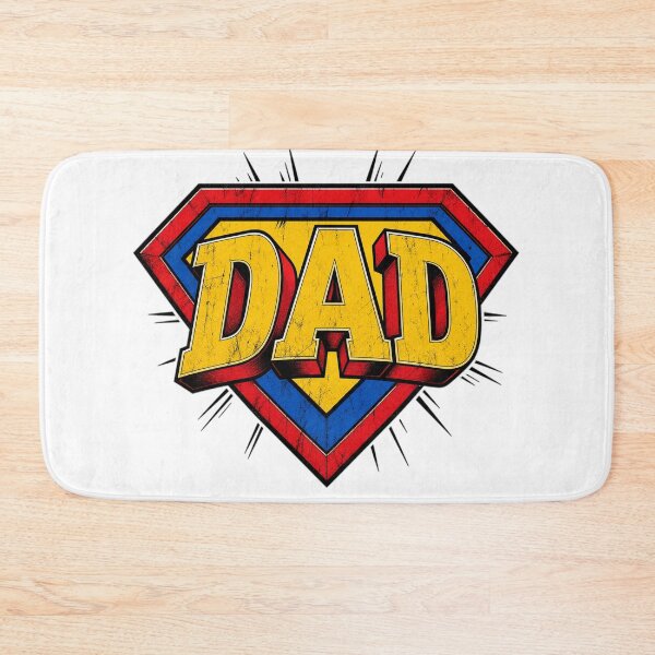 Item preview, Superhero Dad Vintage Shield Design designed and sold by MedRoh.