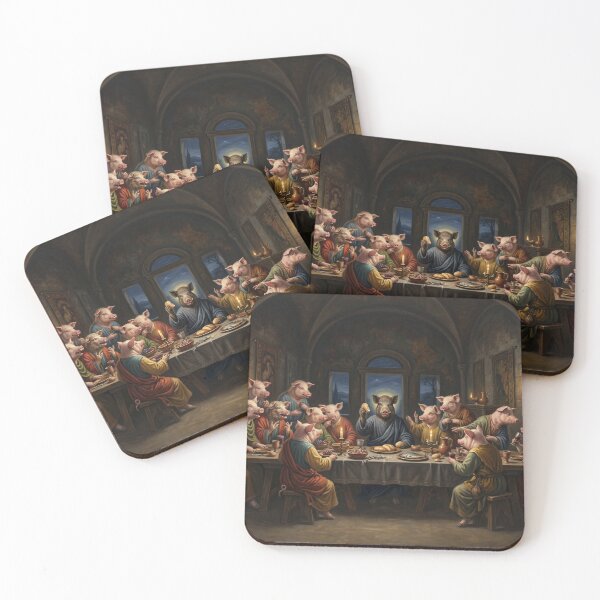 Item preview, The Pig's “The Last Supper” | By the Man Who Wanted to Be Leonardo da Vinci designed and sold by LOVEARTDESIGN.