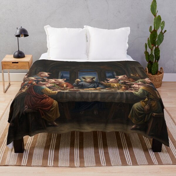 Item preview, The Pig's “The Last Supper” | By the Man Who Wanted to Be Leonardo da Vinci designed and sold by LOVEARTDESIGN.