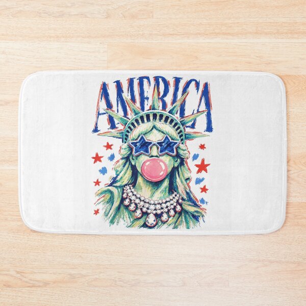 Item preview, Cool Statue Of Liberty Blowing Bubble Gum Star Glasses Patriotic Colorful Pop Art designed and sold by PhocoNibict.