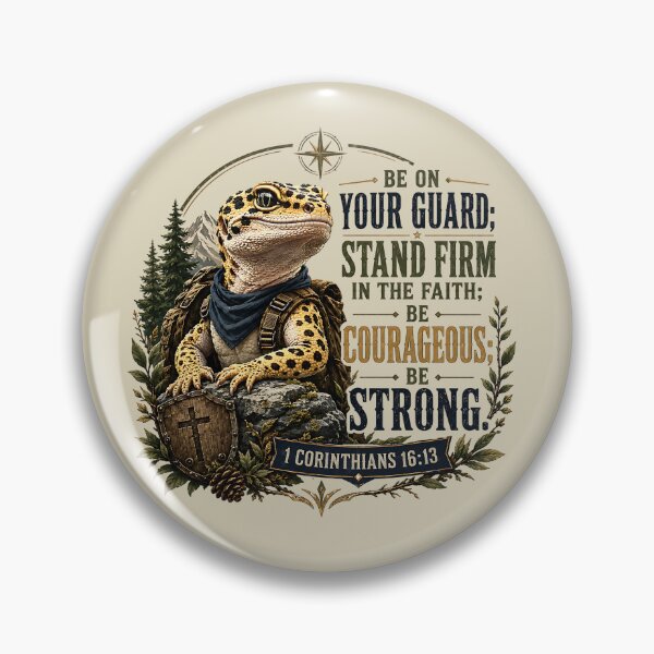 Item preview, 1 Corinthians 16:13 Bible Verse Leopard Gecko designed and sold by Weirdwildco69.