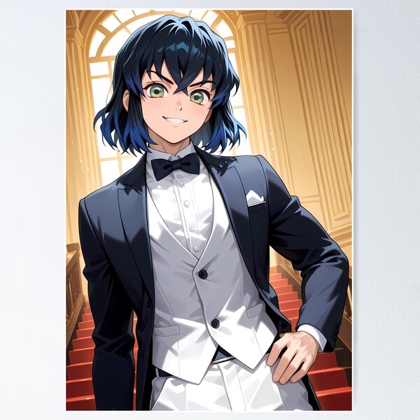 Item preview, Inosuke Hashibira Demon Slayer Tuxedo Staircase Moment designed and sold by GABRIELMURPHY.