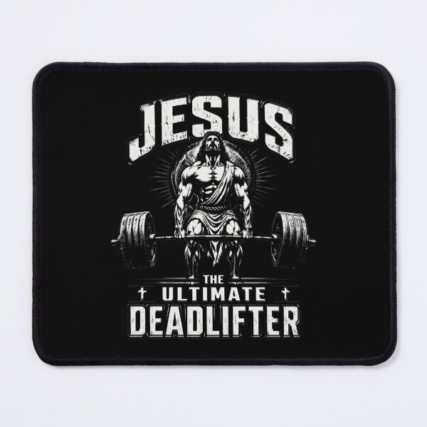Item preview, Jesus The Ultimate Deadlifter Christian Gym Powerlifting designed and sold by OlakunleOloroz.