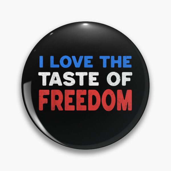 Item preview, I Love The Taste Of Freedom Patriotic Distressed Red White Blue Typography Graphic designed and sold by PhocoNibict.