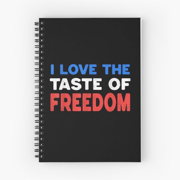 Item preview, I Love The Taste Of Freedom Patriotic Distressed Red White Blue Typography Graphic designed and sold by PhocoNibict.