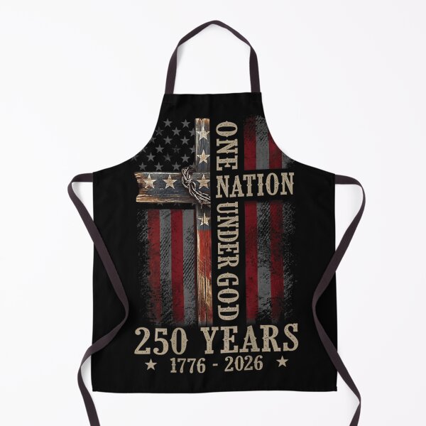 Item preview, One Nation Under God 250 Years Cross American Flag 1776 To 2026 Graphic designed and sold by PhocoNibict.