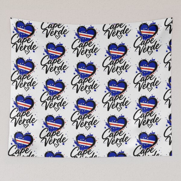 Item preview, Cape Verde Heart Flag Patriotic Love Country designed and sold by kienoy.