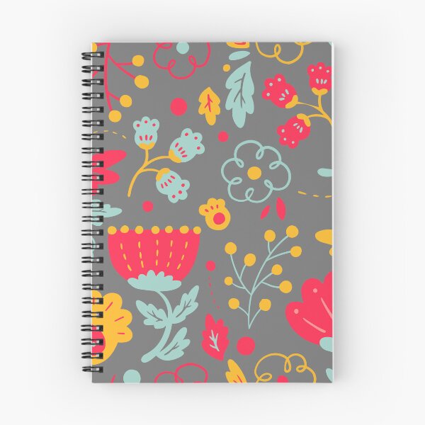 Item preview, Colorful Scandinavian Floral Pattern designed and sold by StudiobyTara.