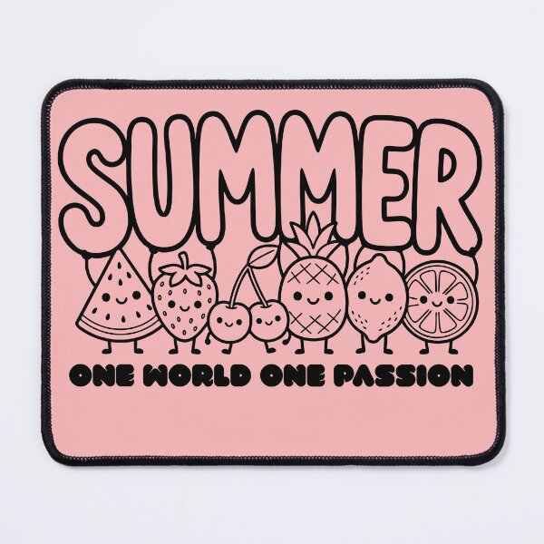 Item preview, Summer One World One Passion – Colorful Soccer Cartoon Design designed and sold by DZ Vibe Studio.