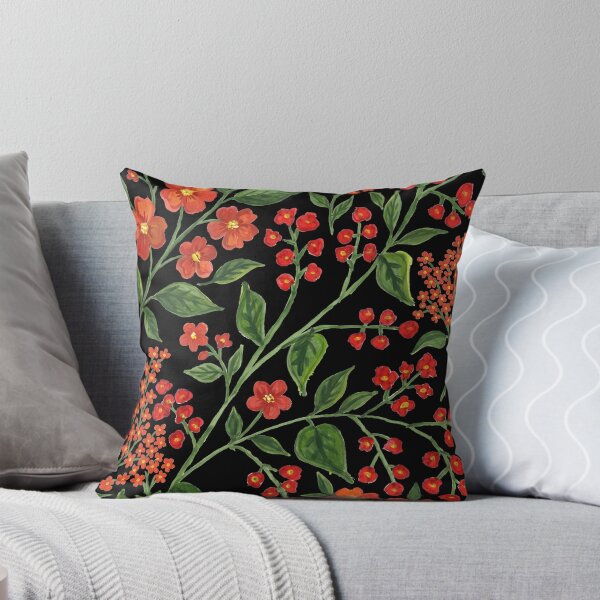 Item preview, Moody Red Vintage Floral Pattern designed and sold by TOM JACK.