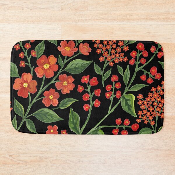 Item preview, Moody Red Vintage Floral Pattern designed and sold by TOM JACK.