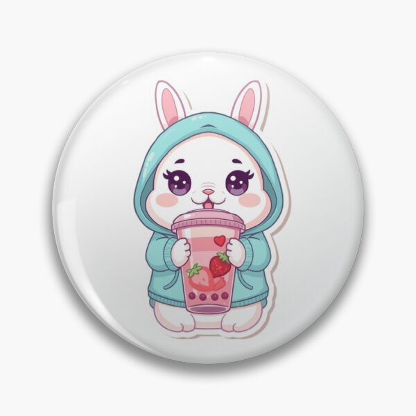 Item preview, Cute Boba Bunny Kawaii Sticker | Adorable Bubble Tea Rabbit designed and sold by Stylestickers55.