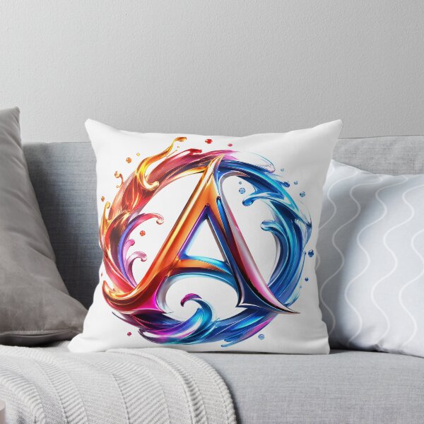 Item preview, AquaFlare Chromaflow Letter A designed and sold by BlissBlvdShop.