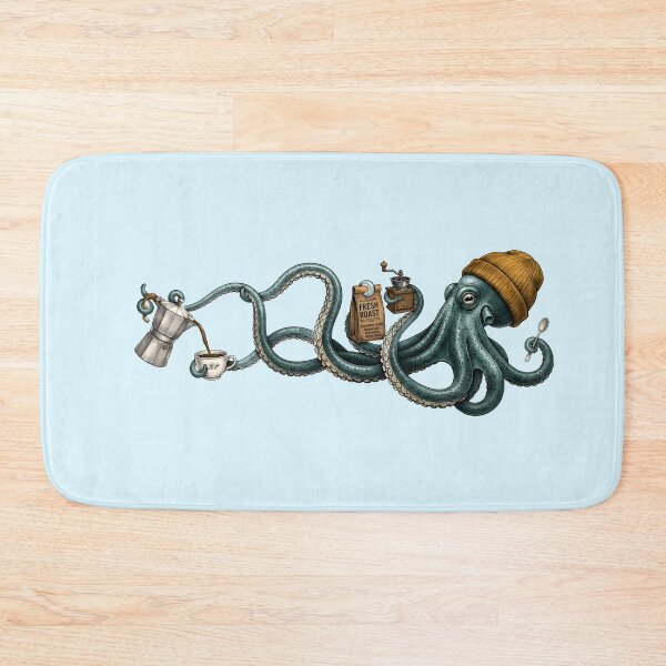 Item preview, Octopus Coffee Mug — Barista Kraken, Nautical Sea Creature Cup designed and sold by Art Happens.