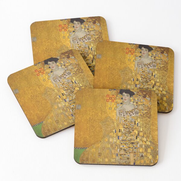 Item preview, Golden Woman Portrait in Ornamental Gold designed and sold by artofuniverse.