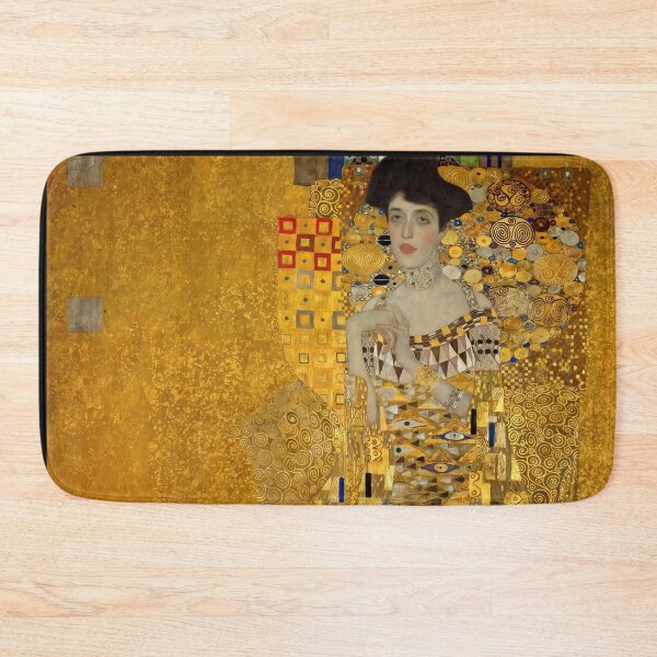 Item preview, Golden Woman Portrait in Ornamental Gold designed and sold by artofuniverse.