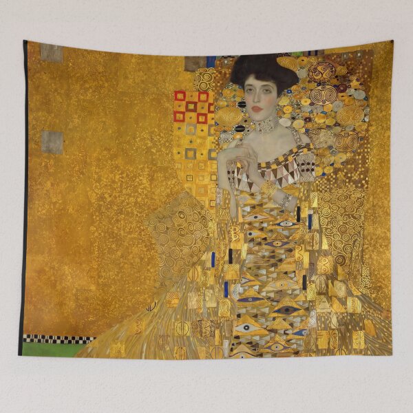 Item preview, Golden Woman Portrait in Ornamental Gold designed and sold by artofuniverse.