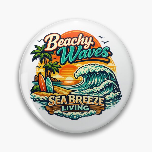 Item preview, Sea Breeze Living Beachy Waves designed and sold by DPBTees70.