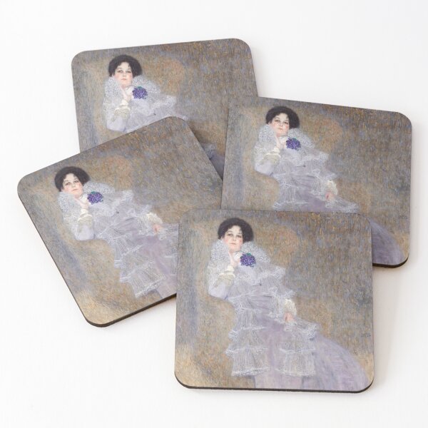 Item preview, Lady in Lavender Lace Dress Portrait designed and sold by artofuniverse.