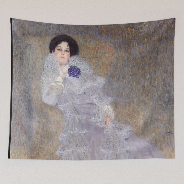 Item preview, Lady in Lavender Lace Dress Portrait designed and sold by artofuniverse.