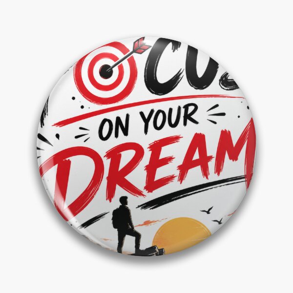 Item preview, Focus on Your Dream Motivational Quote Sticker designed and sold by CosmicCryptSdo.