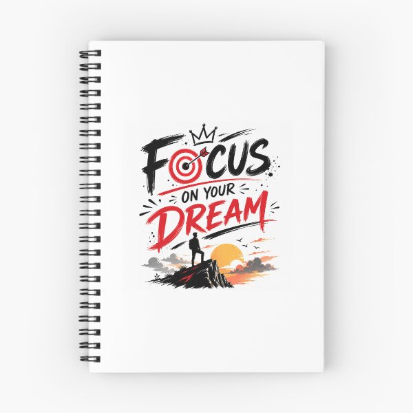 Item preview, Focus on Your Dream Motivational Quote Sticker designed and sold by CosmicCryptSdo.