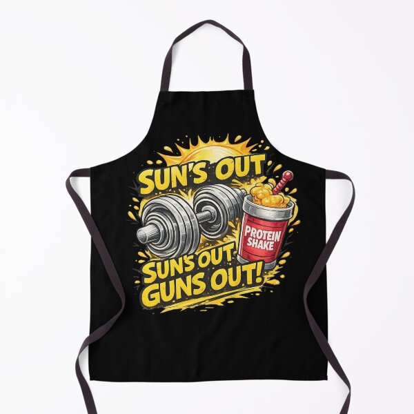 Item preview, Suns Out Guns Out Funny Gym Workout Graphic Protein Shake Gift designed and sold by Digistore1221.