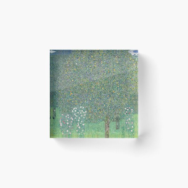 Artikelvorschau, Rosen unter den Bäumen, Klimt-Landschaft entworfen und verkauft von artofuniverse.
