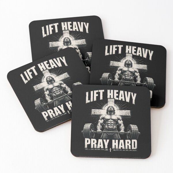 Item preview, Lift Heavy Pray Hard Christian Jesus Gym Faith designed and sold by OlakunleOloroz.