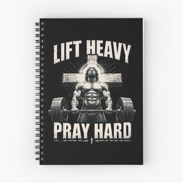 Item preview, Lift Heavy Pray Hard Christian Jesus Gym Faith designed and sold by OlakunleOloroz.