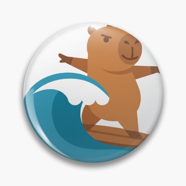 Item preview, Cool Capybara Surfing Wave Summer designed and sold by kdonefive.