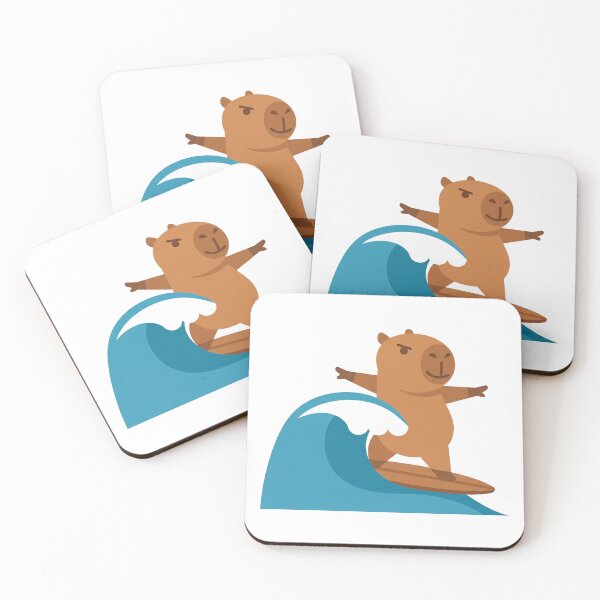 Item preview, Cool Capybara Surfing Wave Summer designed and sold by kdonefive.